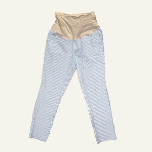 OLD NAVY | Maternity Pixie Full Panel Striped Pants with Elastic Waistband